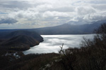 2010.11.03撮影。紋別岳より望む支笏湖と樽前山